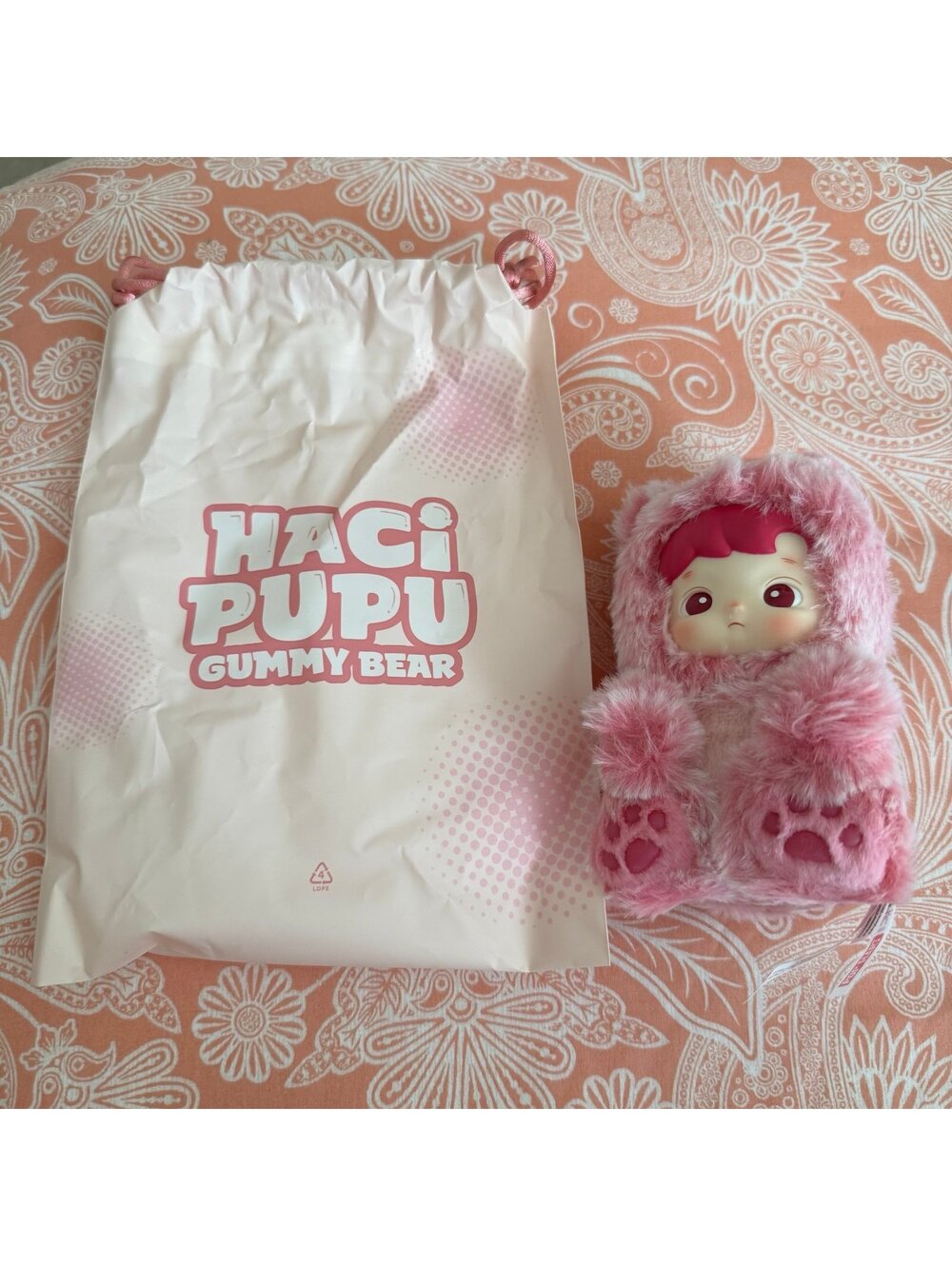 Hacipupu CHERRY Gummy Bear Plush Pendant POP MART